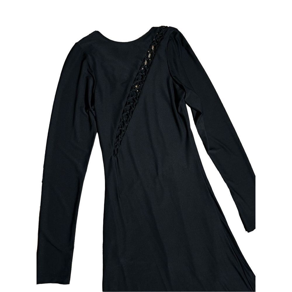 Cecilia De Bucourt x Free People Black Tie Knot Lace Maxi Dress sz M - Picture 11 of 14